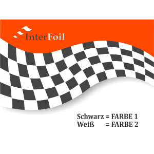 Autoaufkleber Single Flag 1 zweifarbig,  als Paar geliefert , f&uuml;r die Fahrer- und Beifahrerseite.