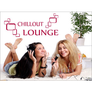 Wandtattoo "Chill Out LOUNGE"