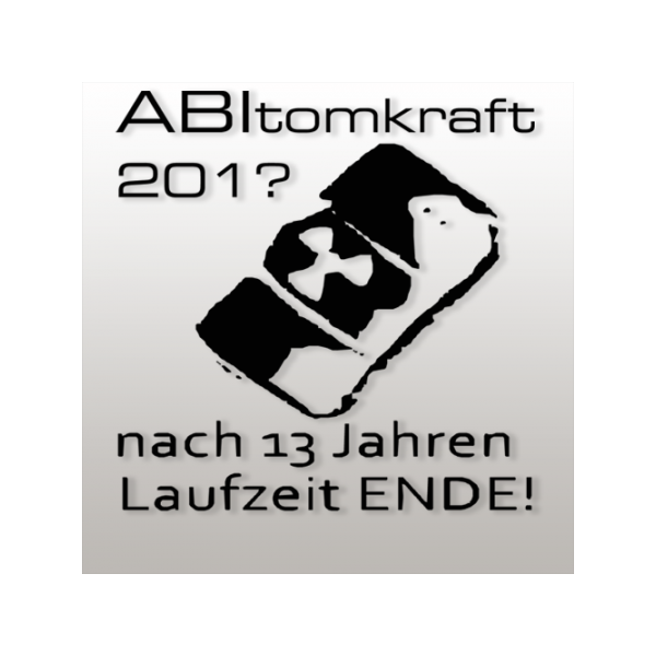 Abituraufkleber "Atomkraft"