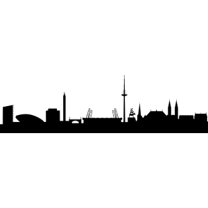 Wandtattoo &quot;Stadt Skyline St&auml;dteskyline Silhouette BREMEN&quot;