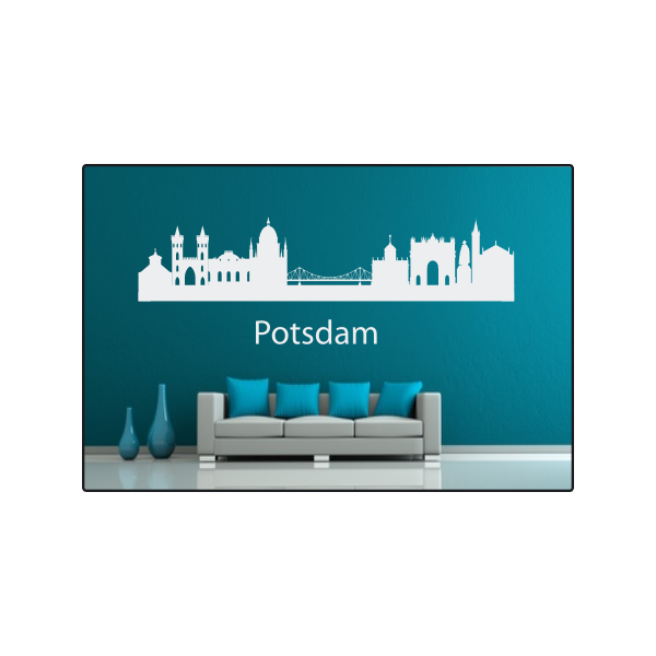 Wandtattoo "Stadt Skyline Städteskyline Silhouette POTSDAM"