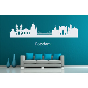 Wandtattoo &quot;Stadt Skyline St&auml;dteskyline Silhouette POTSDAM&quot;