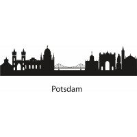 Wandtattoo &quot;Stadt Skyline St&auml;dteskyline Silhouette POTSDAM&quot;