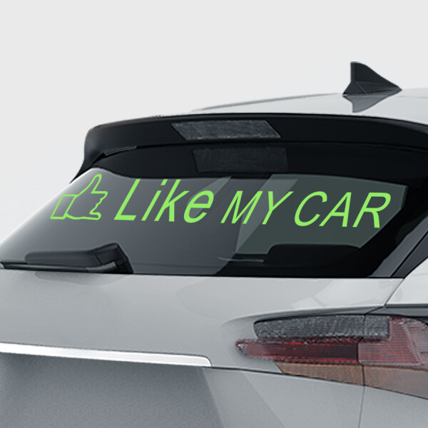 Heckscheibensticker, Auto Aufkleber "I LIKE MY CAR"