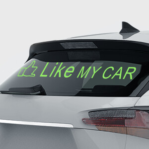 Heckscheibensticker, Auto Aufkleber "I LIKE MY...