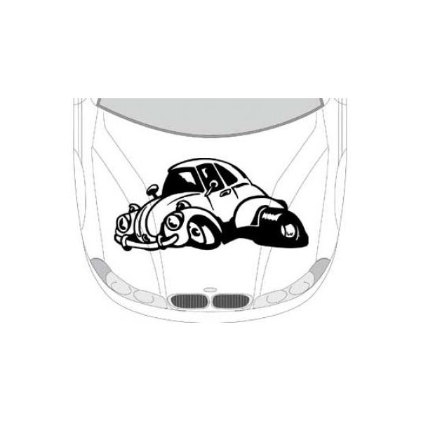 Autoaufkleber für die Motorhaube "VW Beetle Aufkleber"