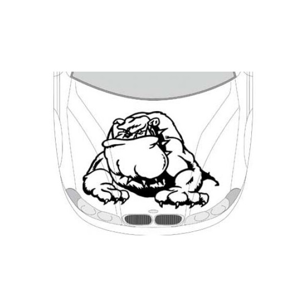 Autoaufkleber für die Motorhaube "Bulldogge Aufkleber "