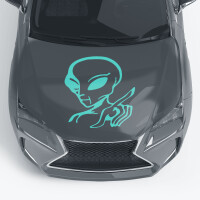 Autoaufkleber für die Motorhaube "Alien...