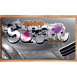 Aufkleber f&uuml;rs Auto, Autoaufkleber Graffiti Style &quot;HipHop street&quot;