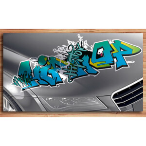 Aufkleber f&uuml;rs Auto, Autoaufkleber Graffiti Style &quot;HipHop&quot;