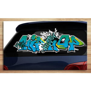 Aufkleber f&uuml;rs Auto, Autoaufkleber Graffiti Style &quot;HipHop&quot;