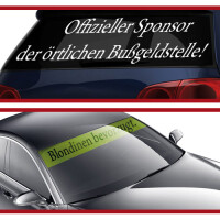 Spr&uuml;che als Autoaufkleber drucken lassen