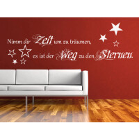 Wandtattoo Schlafzimmer "Nimm Dir Zeit zum...