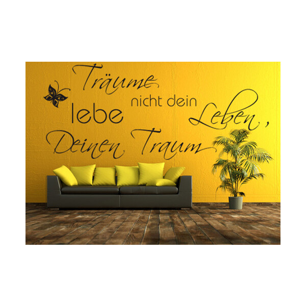 Wandtattoo "Lebe Deinen Traum..."