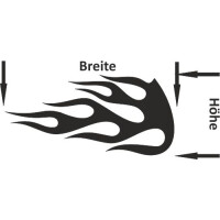 Autoaufkleber f&uuml;r die Motorhaube &quot;Aufkleber Flammenpaar&quot;