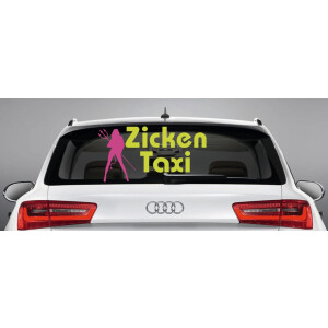 Aufkleber Auto-Sticker "Zickentaxi" zweifarbig...