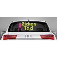 Aufkleber Auto-Sticker "Zickentaxi" zweifarbig...