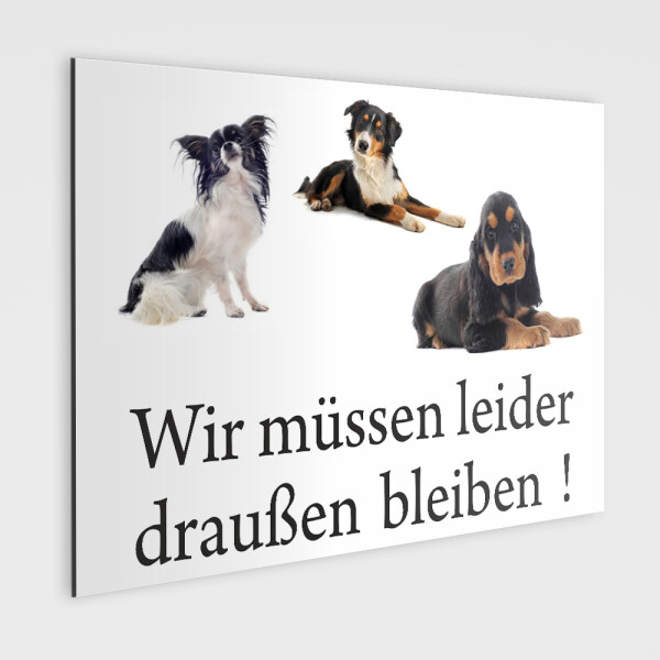 Cocker Schild - Hunde, Wir müssen draussen bleiben!