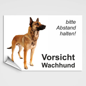 Sch&auml;ferhund Schild -  Vorsicht Wachhund!