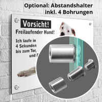 Deutsche Doggen Schild -  Vorsicht freilaufender Hund!