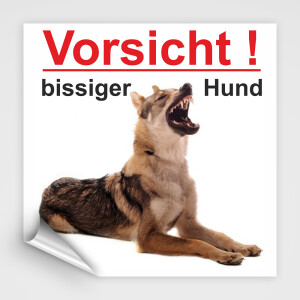 Schild - Vorsicht bissiger Hund!