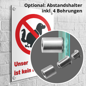 Unser Gundst&uuml;ck ist kein Hundeklo! Schild