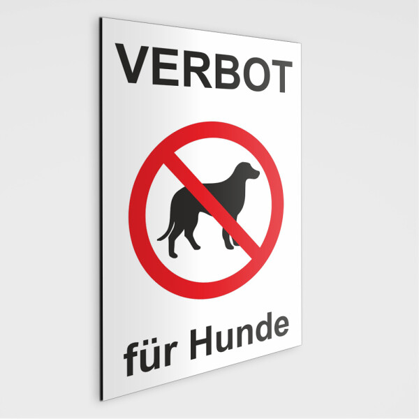 Schild - Verbot für Hunde - Hunde Verboten Schild