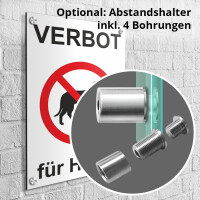 Schild - Verbot für Hunde - Hunde Verboten Schild