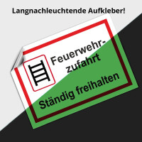 Feuerwehrzufahrt Schild -  st&auml;ndig freihalten