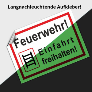 Feuerwehr Einfahrt freihalten Schild -  Feuerwehreinfahrt