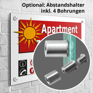 Schild Apartment zu vermieten