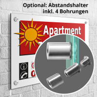 Schild Apartment zu vermieten