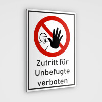 Verboten! Zutritt verboten Schild. Unbefugte haben keinen...