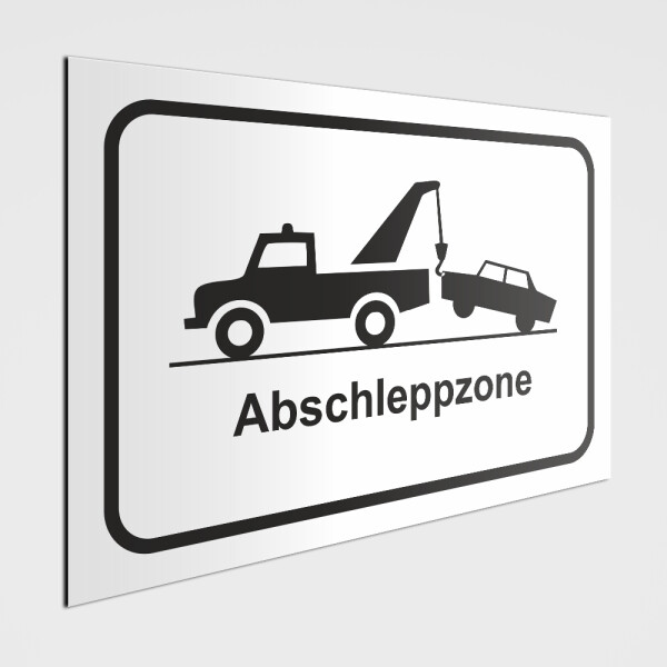 Verboten! Abschleppzonen Schilder u. Abschleppzonen Aufkleber