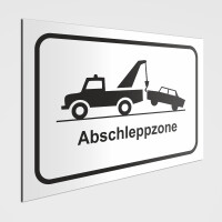 Verboten! Abschleppzonen Schilder u. Abschleppzonen...