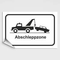 Verboten! Abschleppzonen Schilder u. Abschleppzonen...