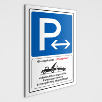 P Gästeparkplatz Schild, als Parkschild - für...