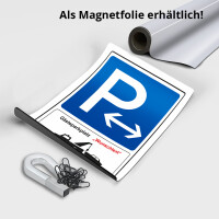 P G&auml;steparkplatz Schild, als Parkschild - f&uuml;r G&auml;ste Parkplatz Aufkleber