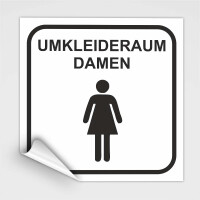 Umkleidekabinen Hinweisschild, Umkleide Damen Aufkleber,...