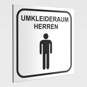 Umkleidekabinen Hinweisschild, Umkleide Herren Aufkleber,...