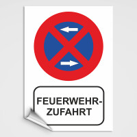 Feuerwehrzufahrt Schild