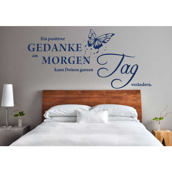 Wandgestaltung "Ein positiver Gedanke am Morgen..."