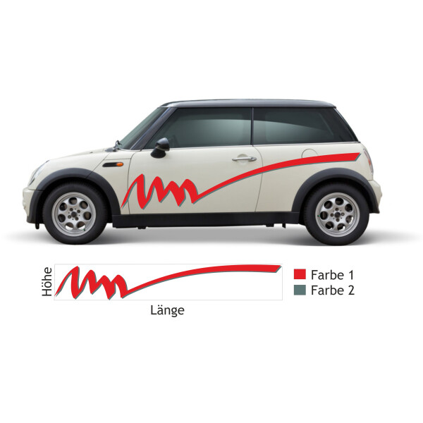 Carstylingaufkleber fürs Auto