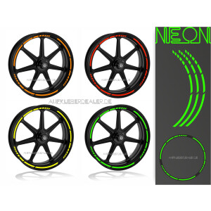 Felgenaufkleber, Wheel Stripes NEON Farben