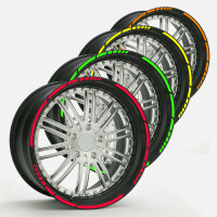 Felgenaufkleber, Wheel Stripes NEON Farben