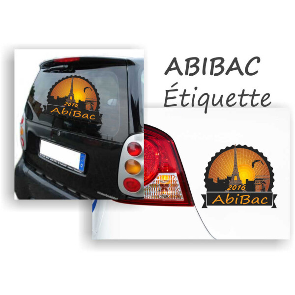 Abituraufkleber ABIBAC Etiquette