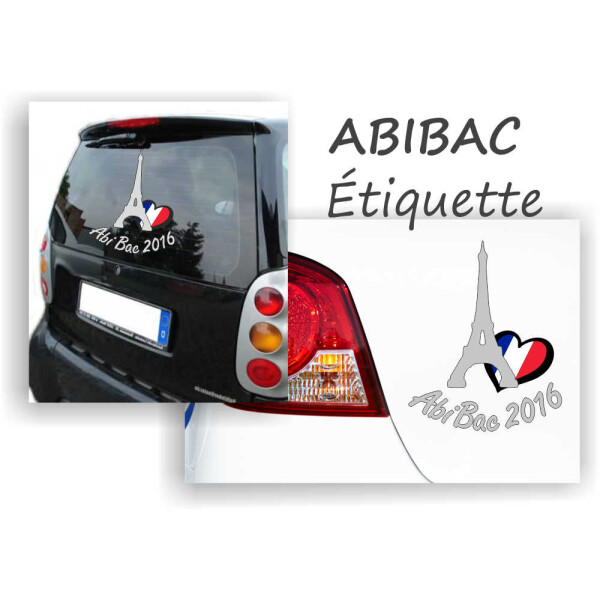 Abitur Aufkleber ABIBAC Etiquette