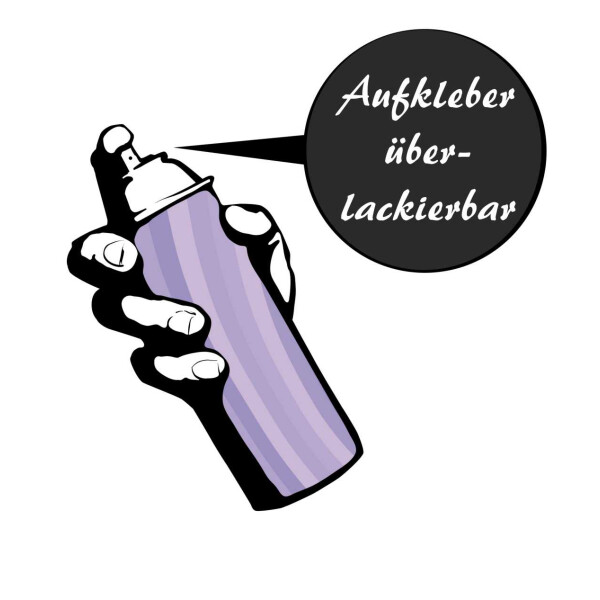 Überlackierbare Aufkleber