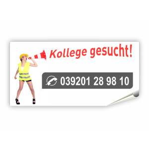 Kollege gesucht Aufkleber