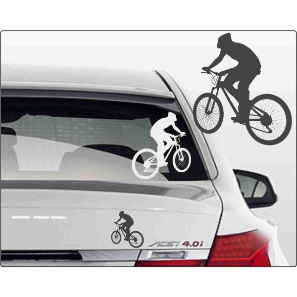 Mountenbike Sticker fürs Auto